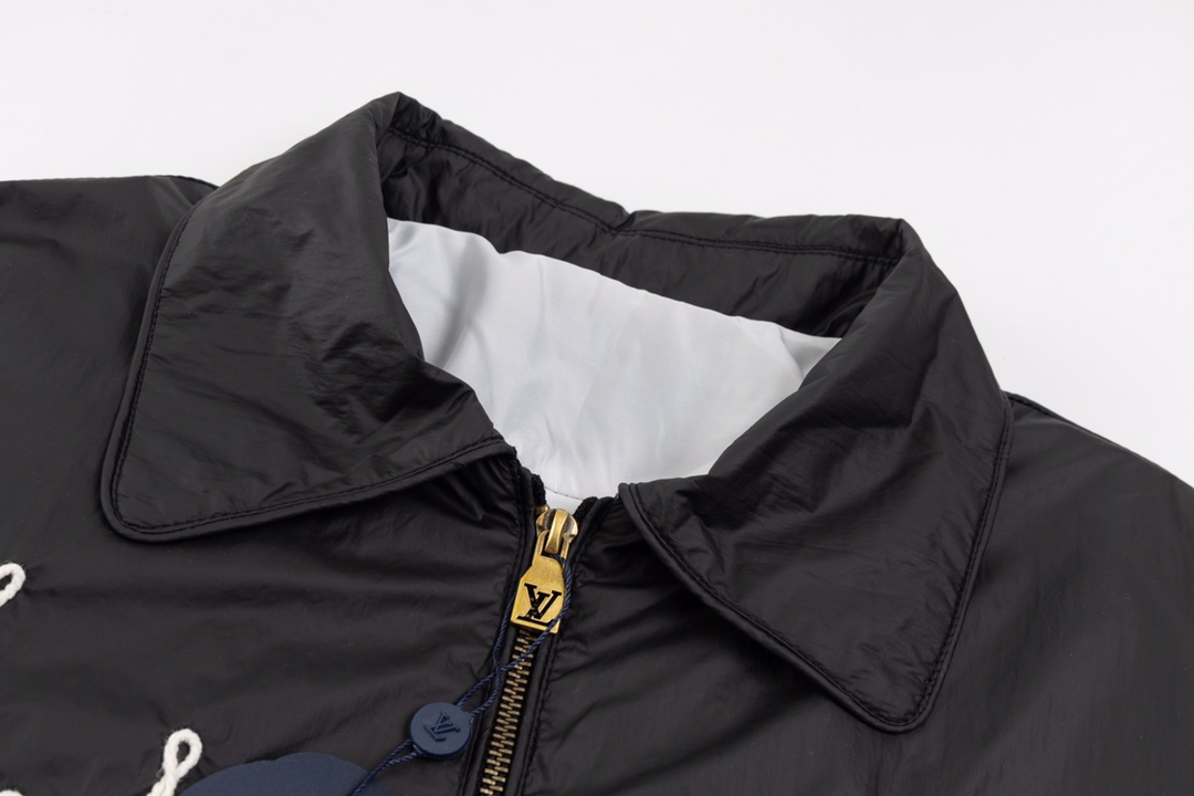 LV高仿立體刺繡薄外套簡約百搭設計師風男款｜歐美奢侈品精品推薦