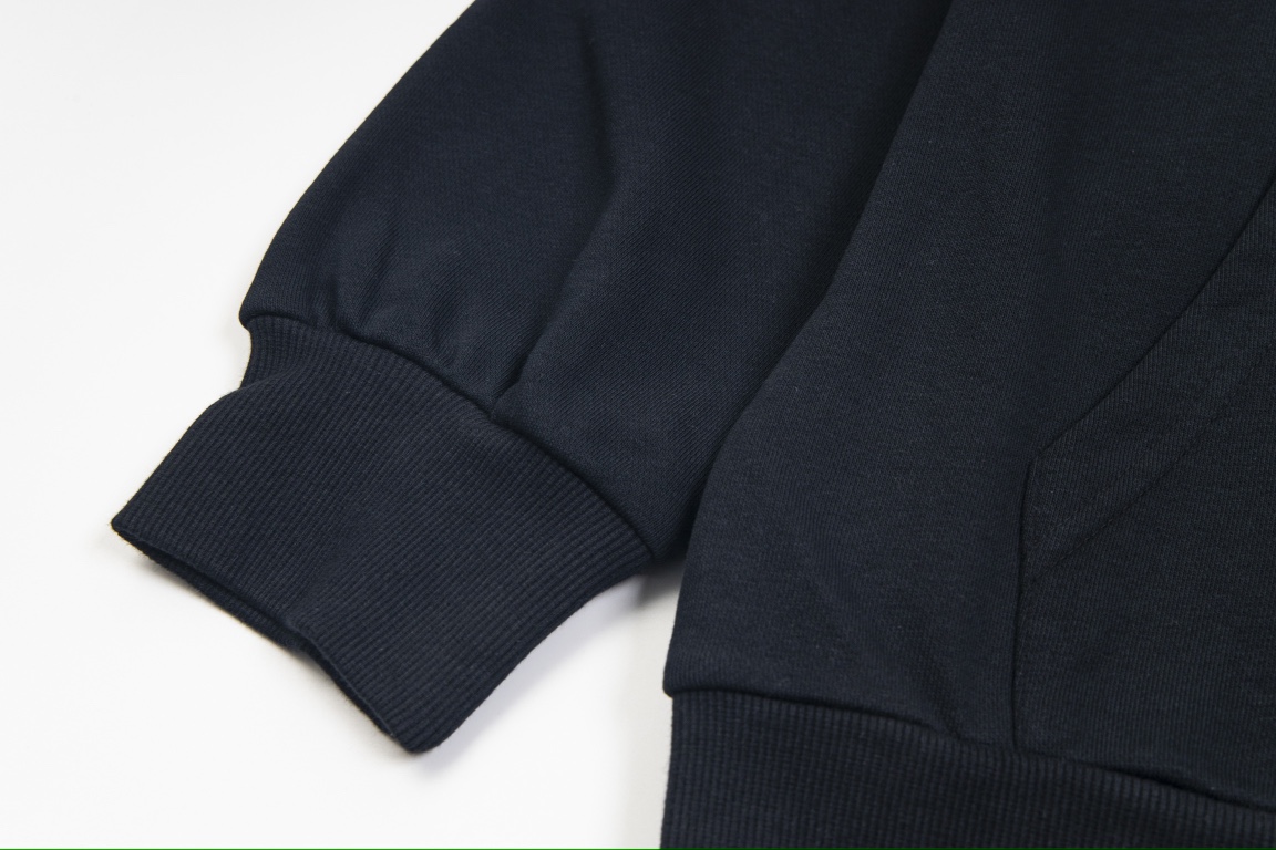 LV原單黑藍色簡約LOGO連帽衛衣 秋冬款男士帽T｜歐美奢侈品精品推薦